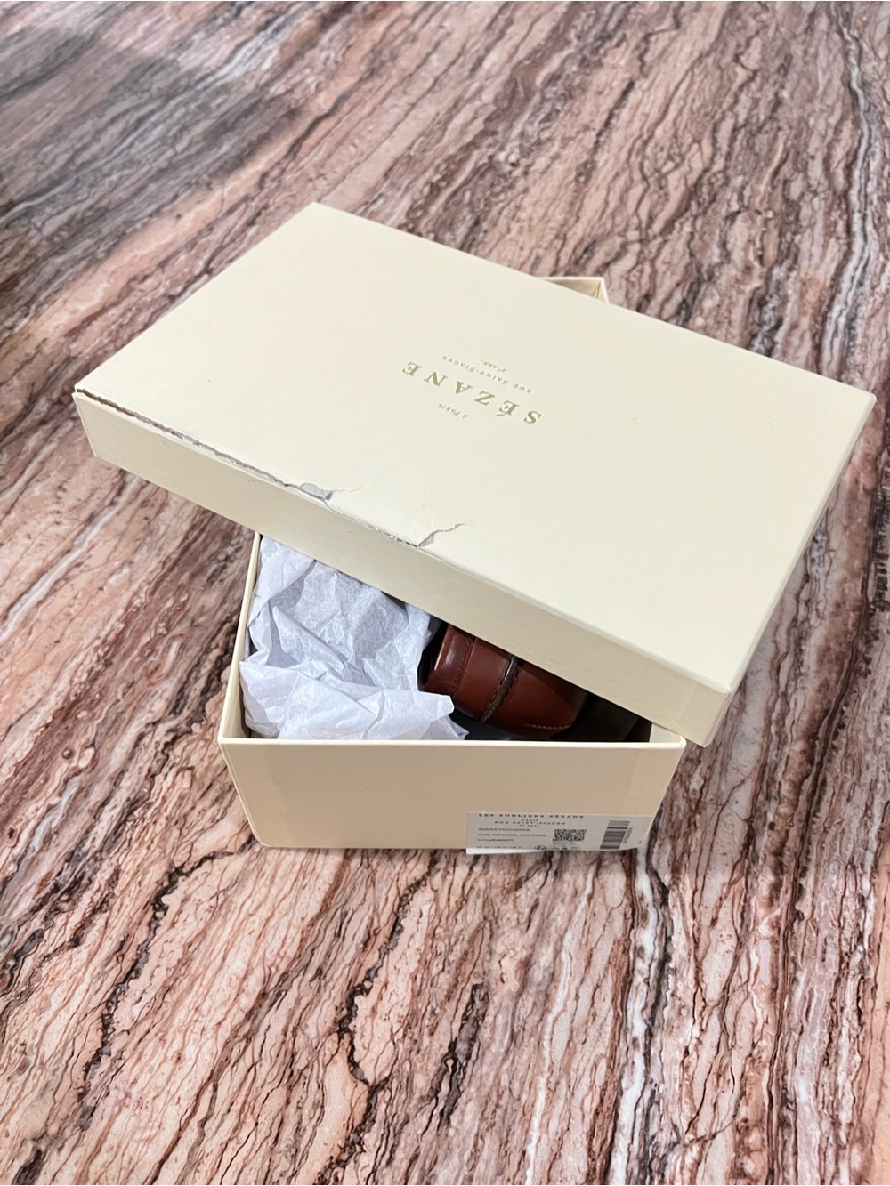 Sezane Brown Leather Penny Loafers - Picture 9 of 9